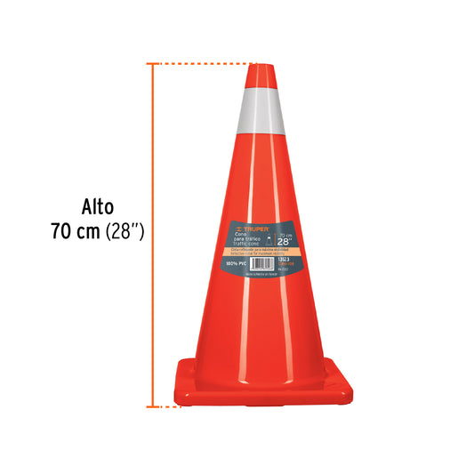 Cono de precaución de 70 cm