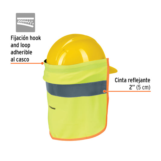 Cubrenucas para casco con reflejante