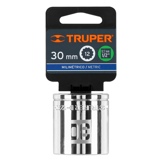 Dado 30 mm 12p cuadro 1/2pulg