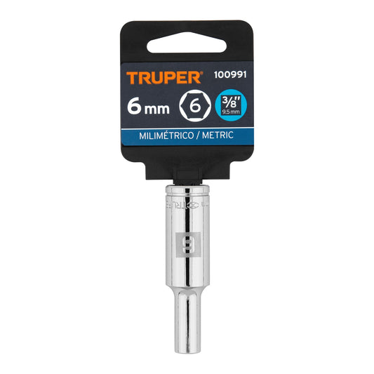 Dado largo 6 mm cuadro 3/8 pulg