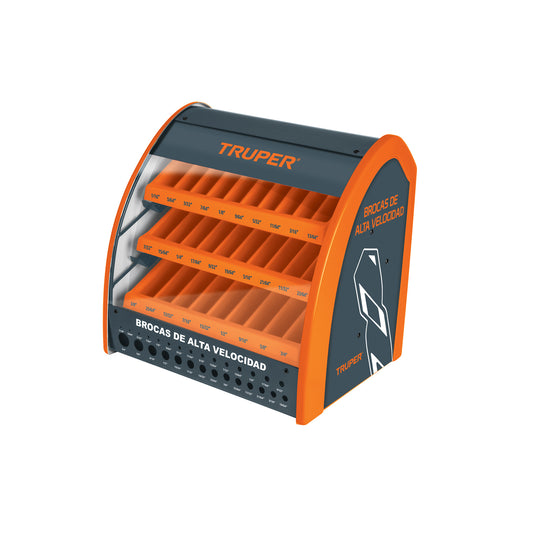 Despachador de brocas grande con calibrador de diámetros