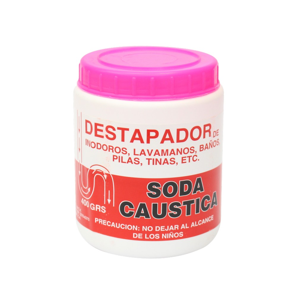Soda cáustica en escama con bote