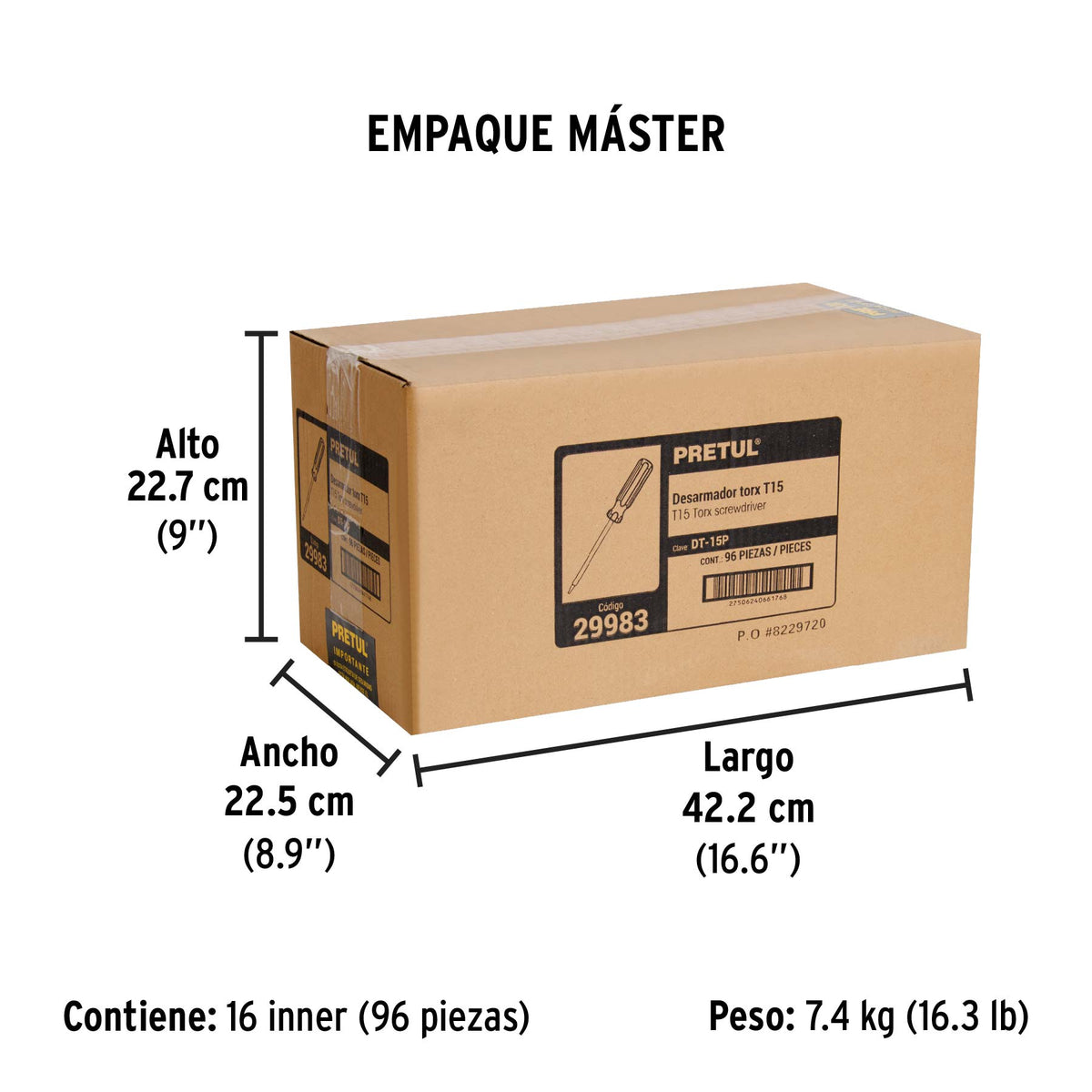 Desarmador punta Torx T 15 mango de PVC · vista 8
