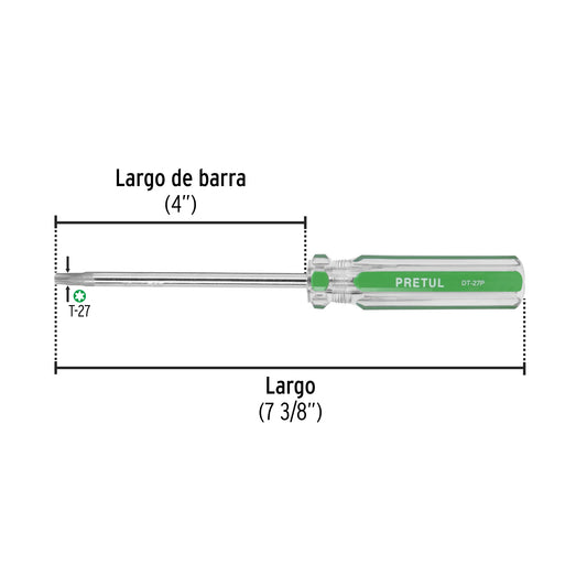 Desarmador punta Torx T 27 mango de PVC · vista 2
