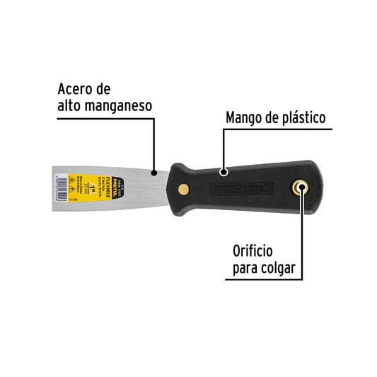 Espátula flexible 1 con mango de plástico