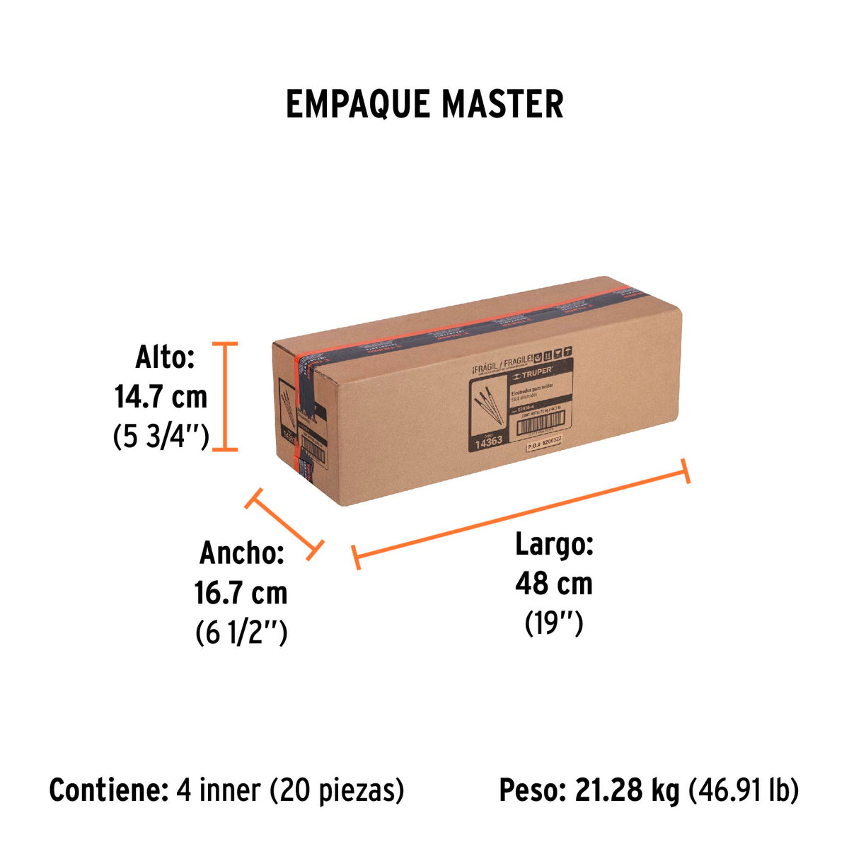 Bolsa con 1 kg de electrodos 7018 de 1/8" · vista 5