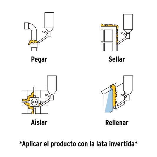 Espuma expansiva de poliuretano 500 ml
