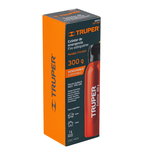 Extintor portátil desechable 300 g polvo