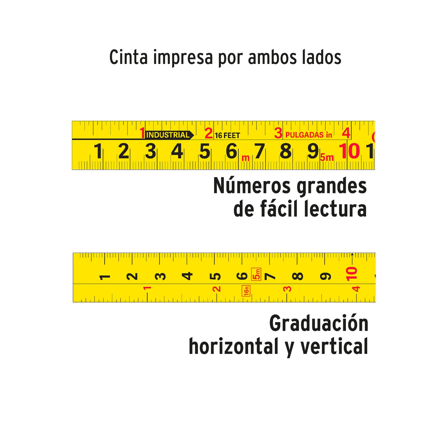 Cinta métrica Gripper contra Impactos 10m cinta 32 mm