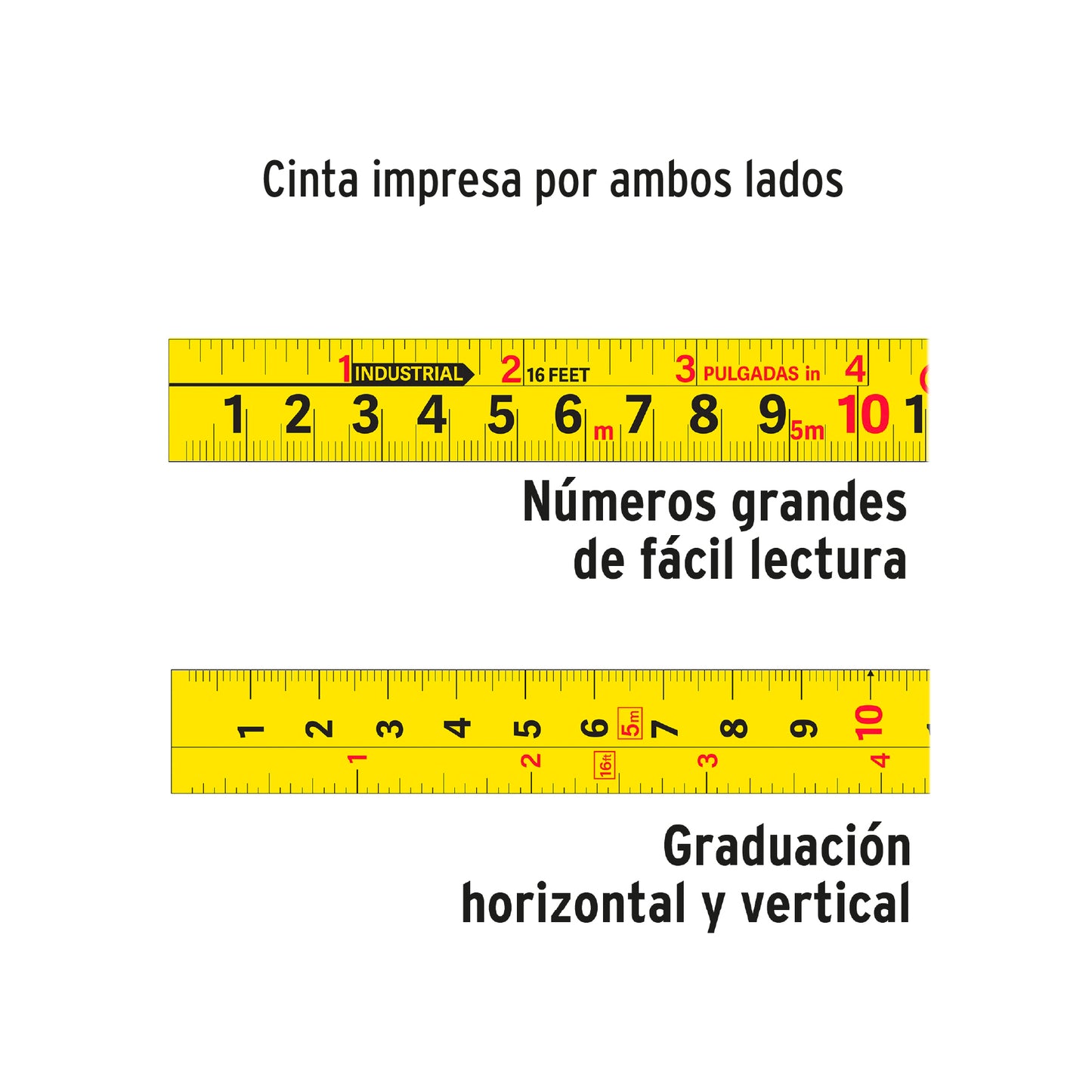 Cinta métrica Gripper contra Impactos 5m cinta 19 mm