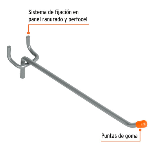 Gancho recto de 6 pulgadas para perfocel