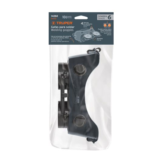 Gafas para soldadura con oxiacetileno sombra 6