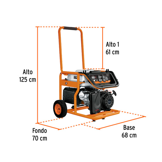 Generador portátil 8 kW a gasolina