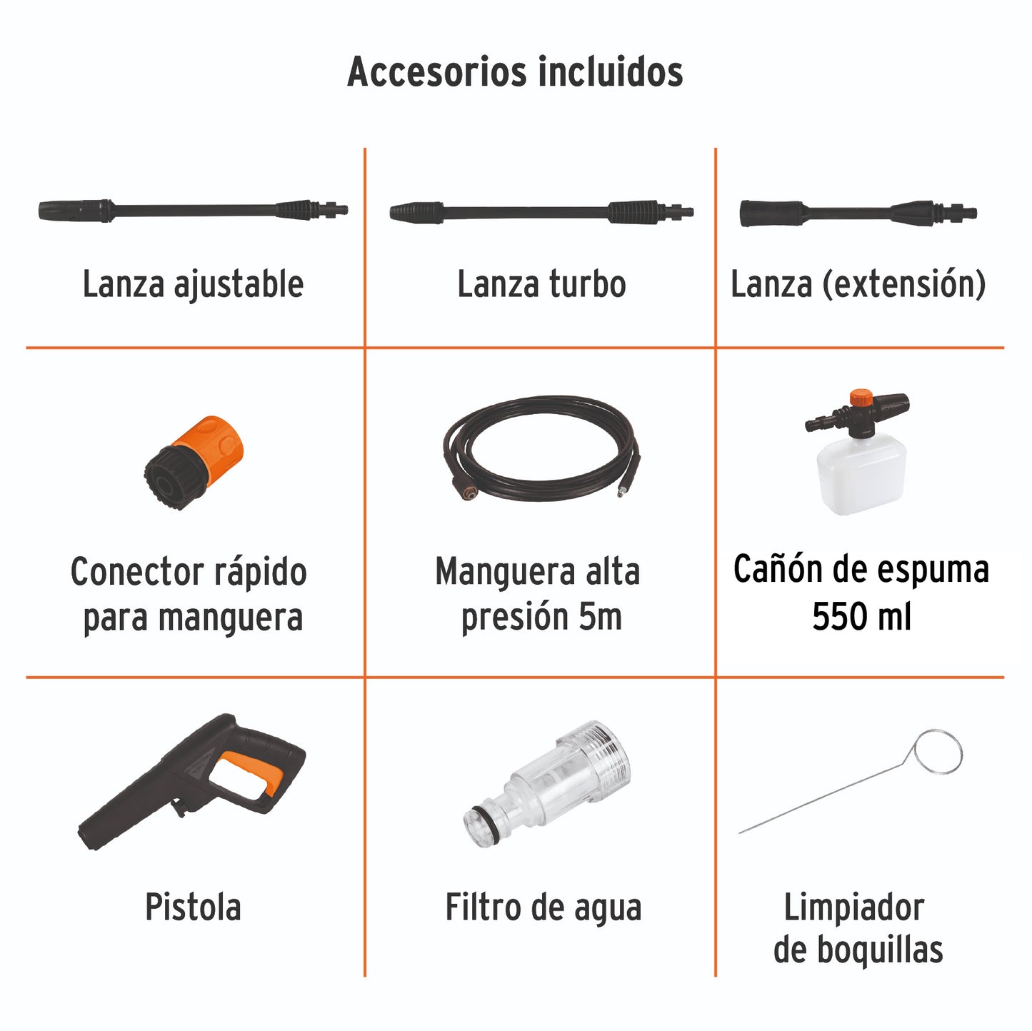 Hidrolavadora eléctrica 1500 PSI
