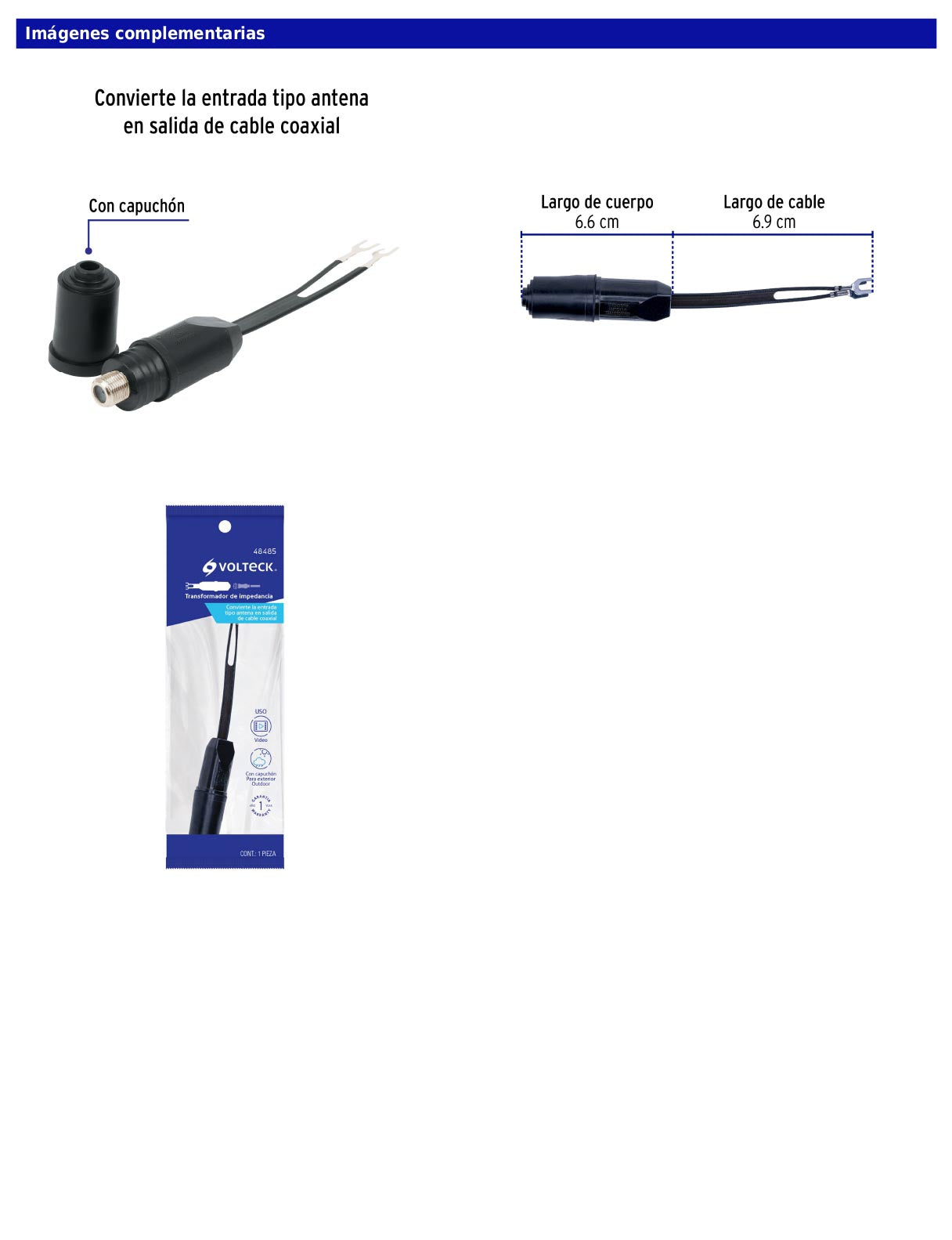 Transformador de impedancia para exteriores