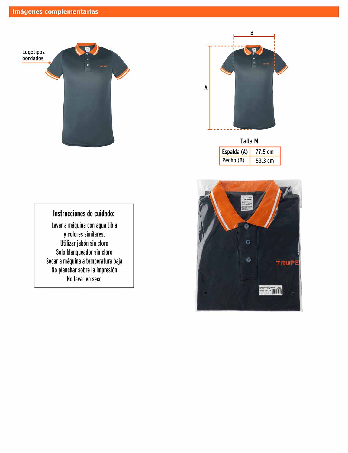 Playera polo performance para hombre gris talla mediana