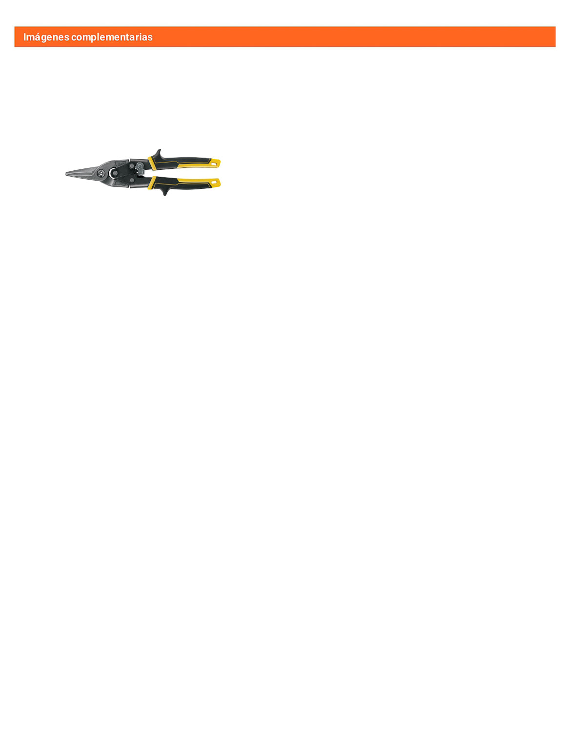 Tijera de aviación corte recto 10