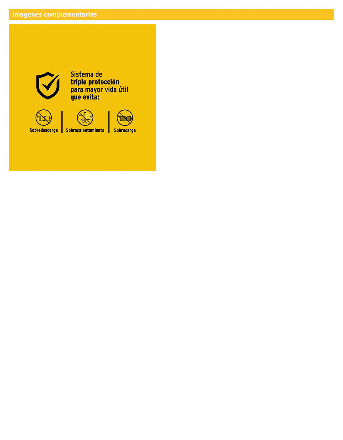 Batería de ion litio de 20 V con capacidad de 2 Ah