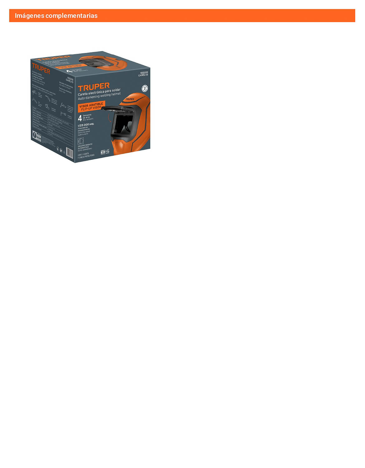 Careta electrónica para soldar 9-13 panel digital