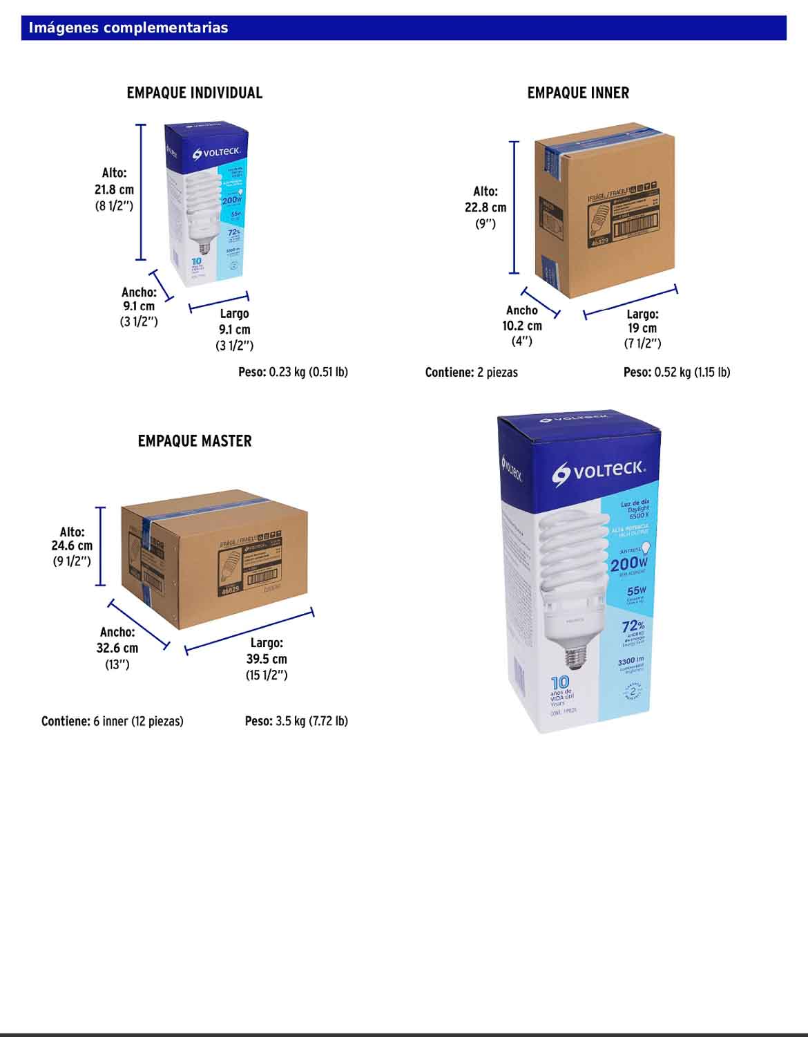 Lámpara espiral T4 de 55 W con luz de día
