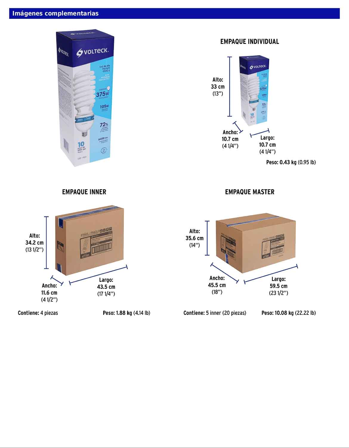 Lámpara espiral T5 de 105 W con luz de día