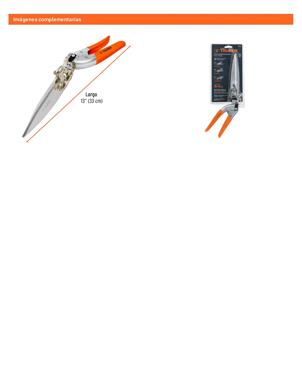Tijera doméstica para poda de césped 13