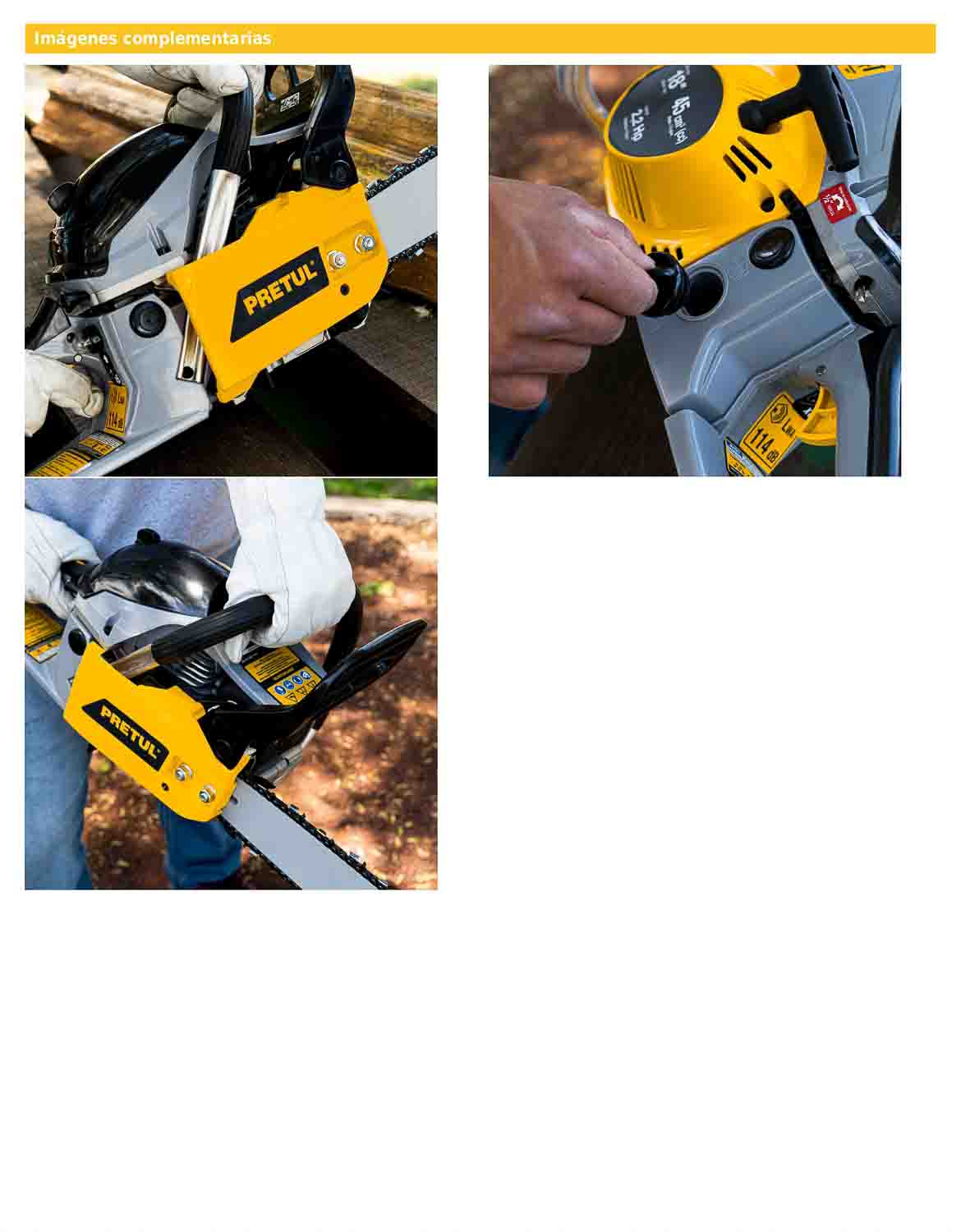 Motosierra a gasolina de 45 cc con barra de 18"