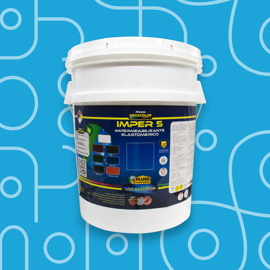 Impermeabilizante elastomérico acrílico IMPER-5 para techo