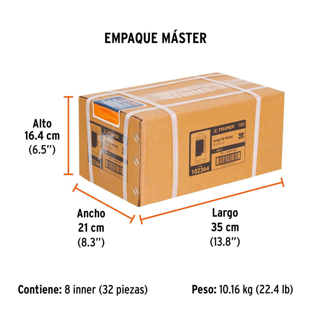 Juego de 5 brocas para concreto SDS Plus · vista 6