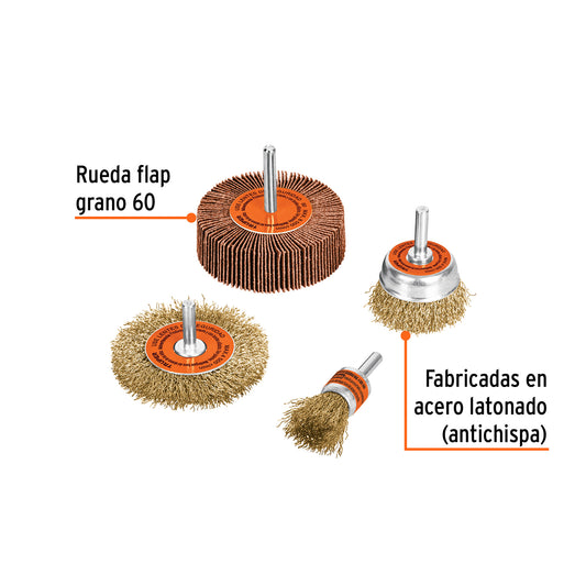 Juego de 4 cardas para taladro · vista 2