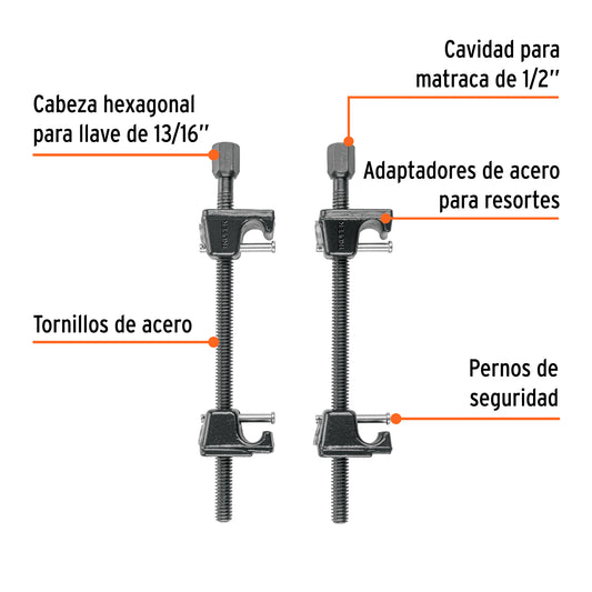 Juego de opresores para resorte de amortiguador · vista 2