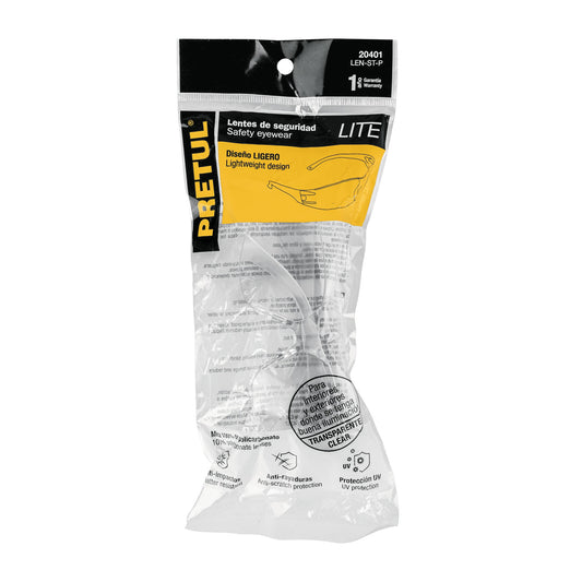 Lentes de seguridad transparentes PRETUL LITE (LEN-ST-P)