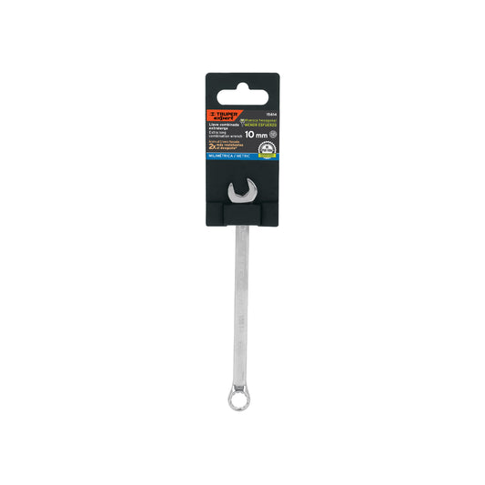 Llave combinada extralarga 10 mm con muesca hexagonal