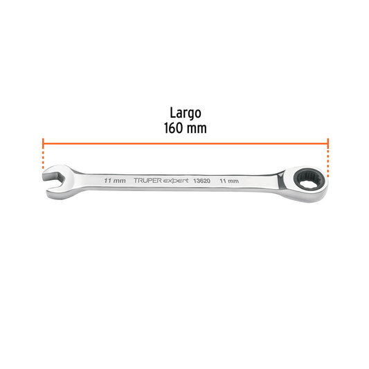 Llave combinada con matraca 11 mm