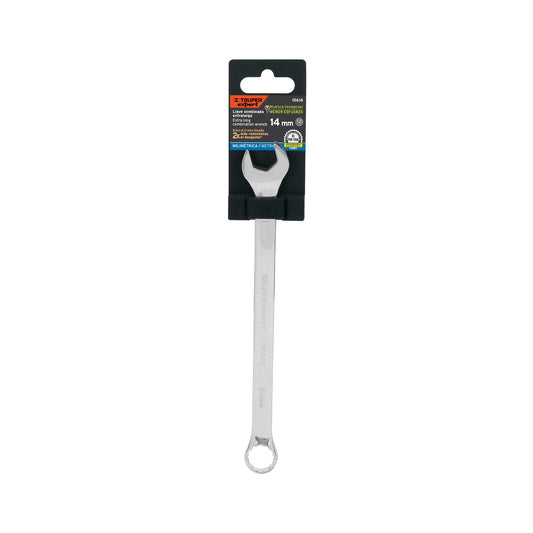 Llave combinada extralarga 14 mm con muesca hexagonal
