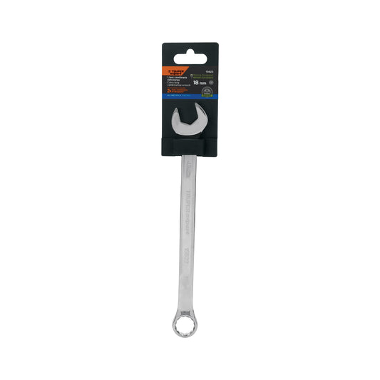 Llave combinada extralarga 18 mm con muesca hexagonal