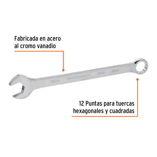 Llave combinada extralarga 30 mm x 401 mm de largo, Expert · vista 2