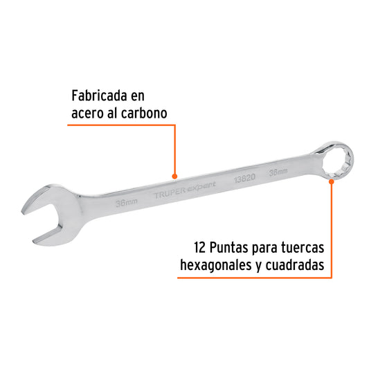 Llave combinada extralarga 36 mm x 454 mm de largo, Expert · vista 2