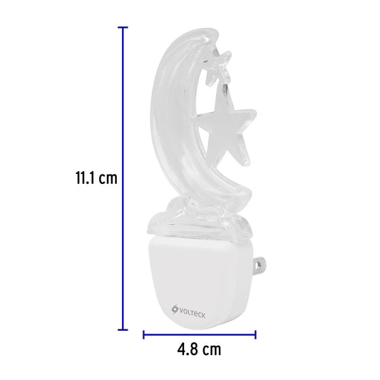 Luz de noche LED con figura de luna