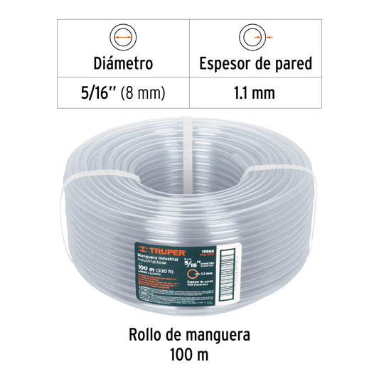 Mangueras industriales rollos de 100 m