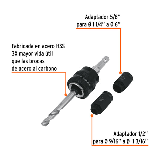 Mandril de cambio rápido con adaptadores y broca, EXPERT · vista 2