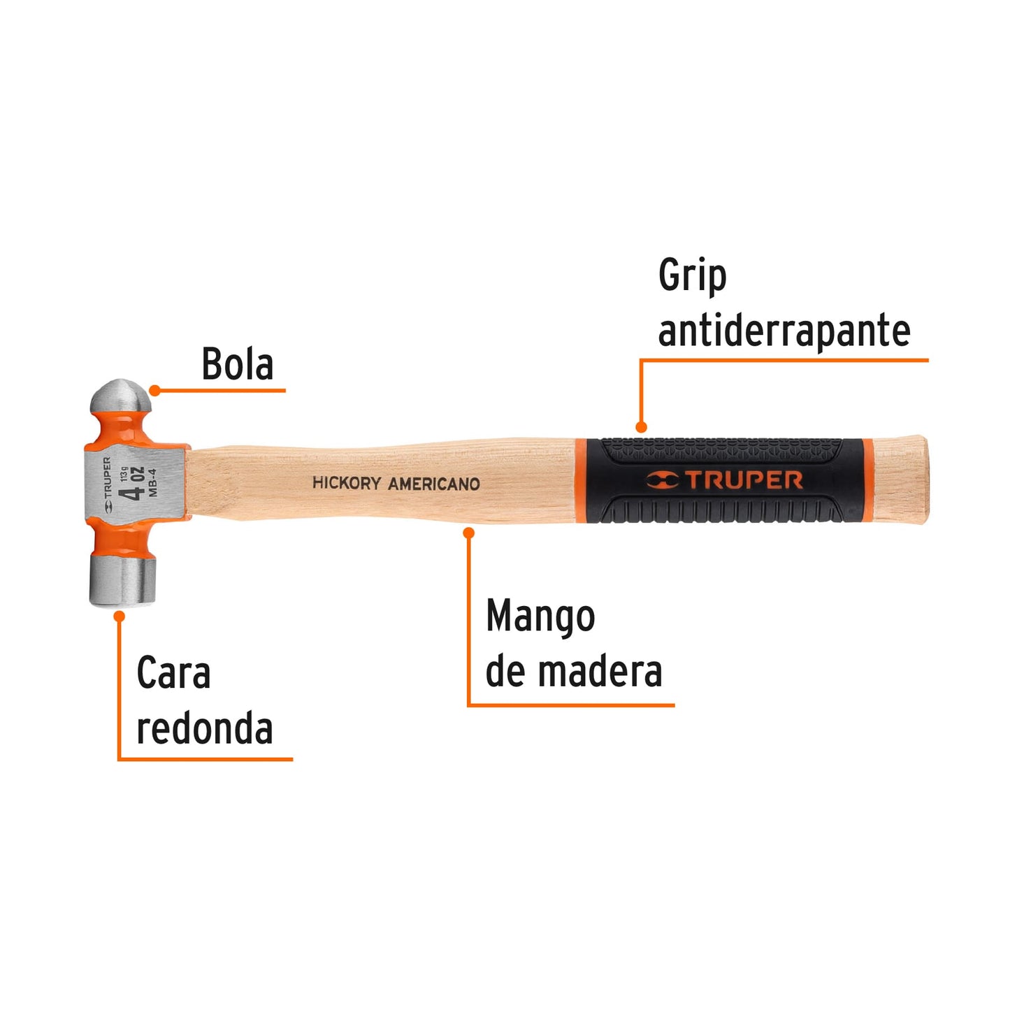 Martillos pulidos de bola