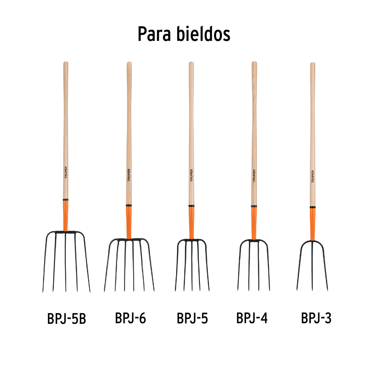 Mango de repuesto para bieldo de paja, 48" · vista 3