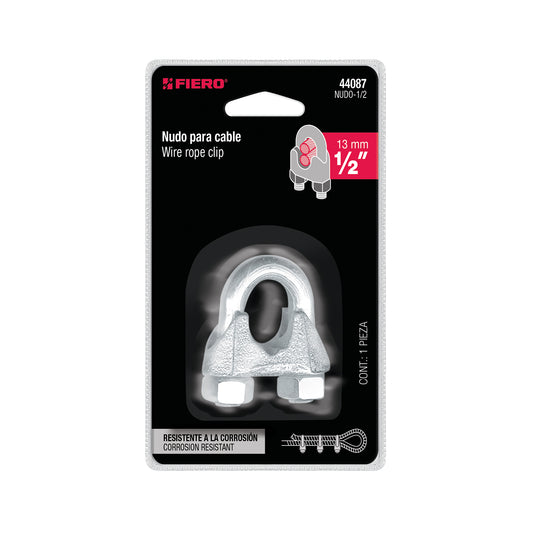 Nudo Perro Hierro Galvanizado Cable 1/2