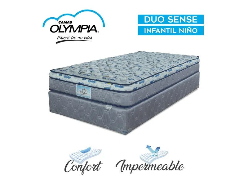 Cama marca Olympia Duo Sense Impermeable Niño Tamaño Imperial Confort Suave