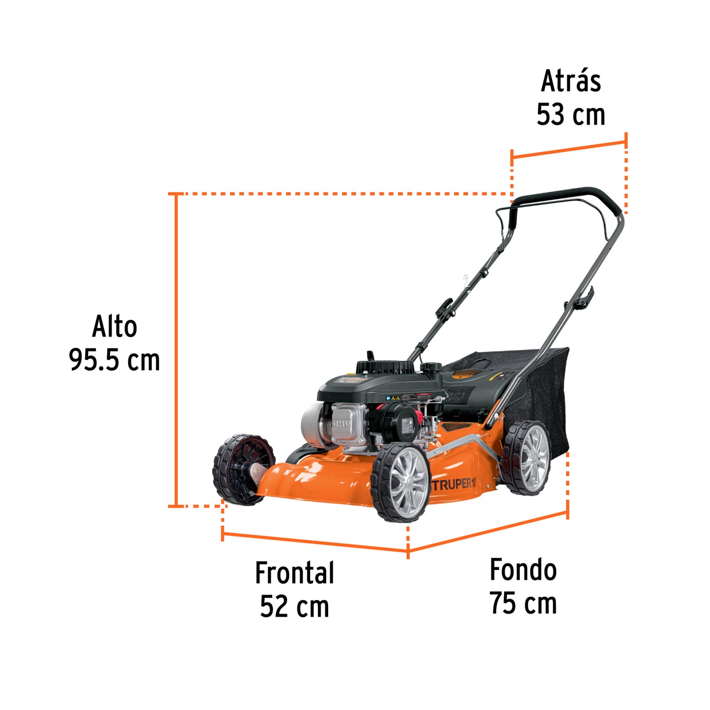 Podadora con motor a gasolina