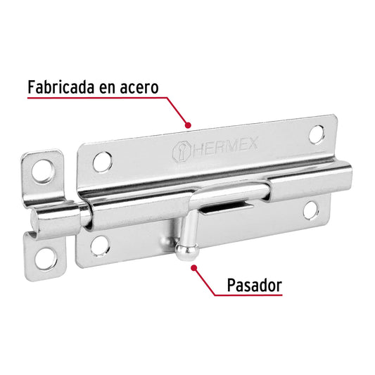 Pasador de barril de acero cromo 5" · vista 2