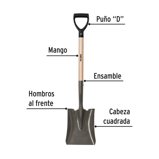 Pala cuadrada