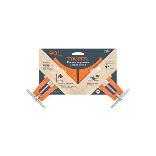Prensa esquinera profesional 3 pulg cuerpo de aluminio - SKU 17690