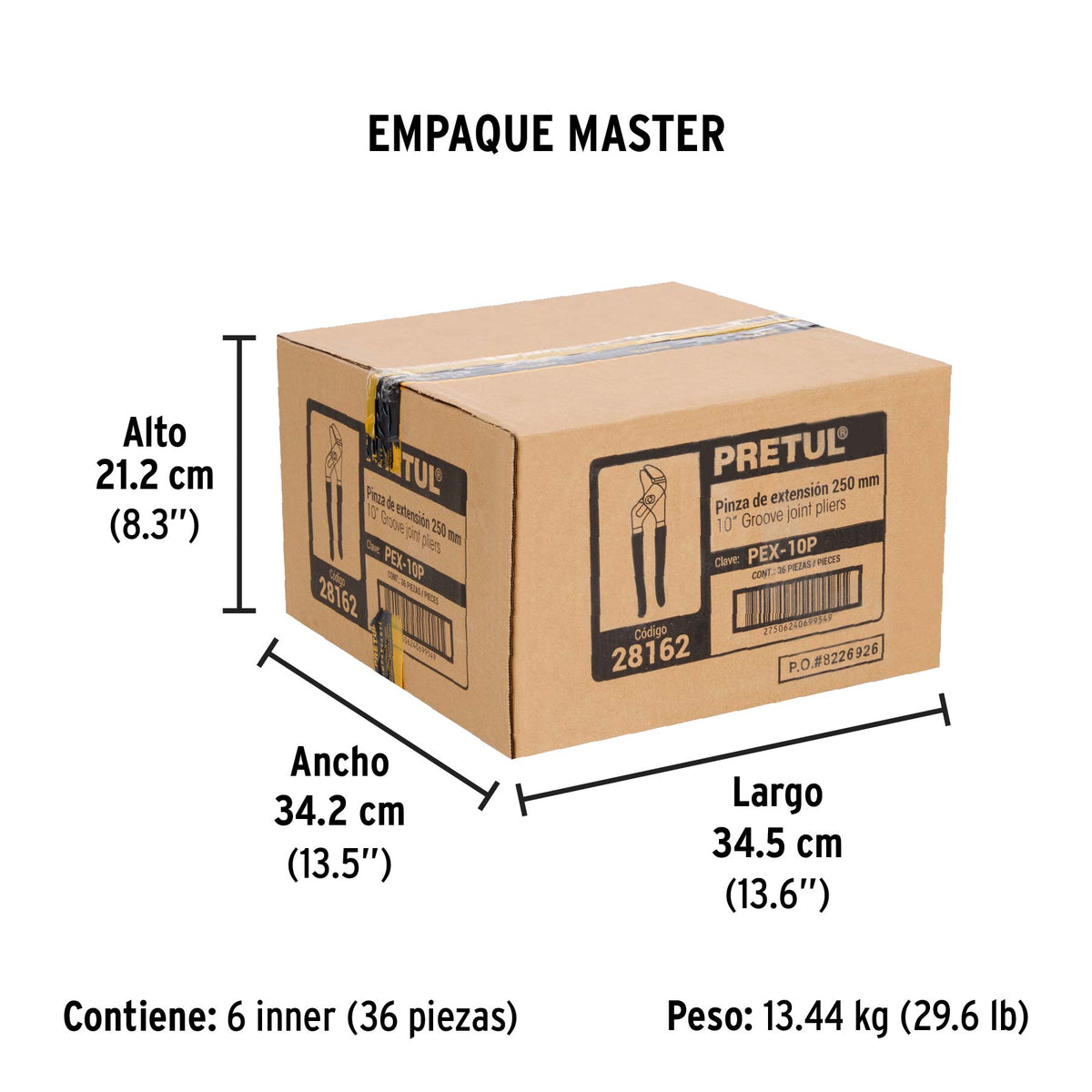 Pinza de extensión 10" mango de PVC · vista 7